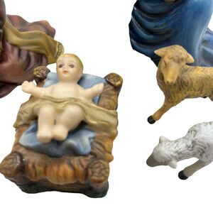 Thomas Kinkade 2001 Christ Child Baby Jesus And Two Lamb Replacement Figurine